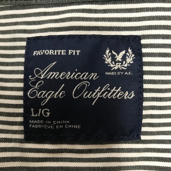 American Eagle Stripe Long Sleeve L‎ - Picture 3 of 4
